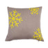 Kissenhülle 50x50cm Snowflakes, beige/gelb - Lenz & Leif
