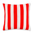 Kissenhülle 50x50cm Stripes, rot/weiß - Lenz & Leif