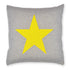 Kissenhülle 50x50cm Star, grau/gelb - Lenz & Leif