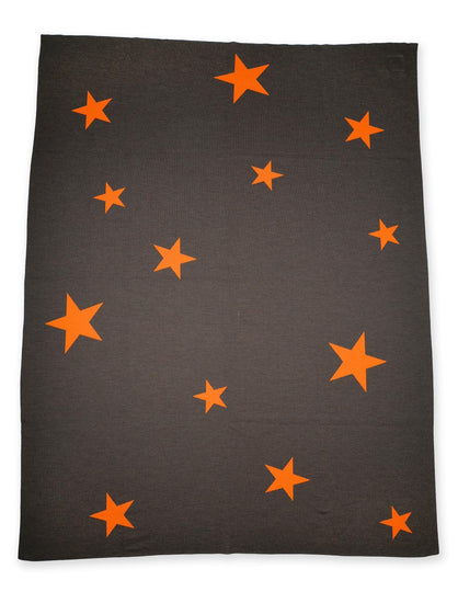 Decke 140x180cm Stars, braun/orange - Lenz & Leif