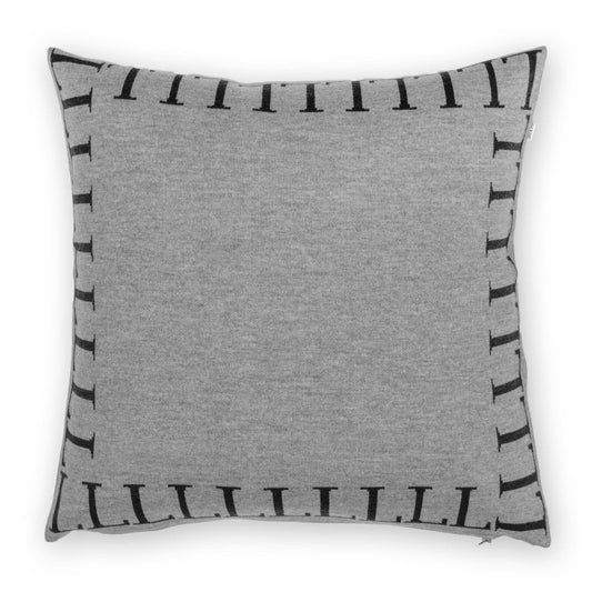 Cushion cover 50x50cm LLLL, gray / dark gray