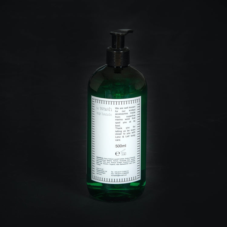 Lenz & Leif Soap - to wash my hands
liquid soap