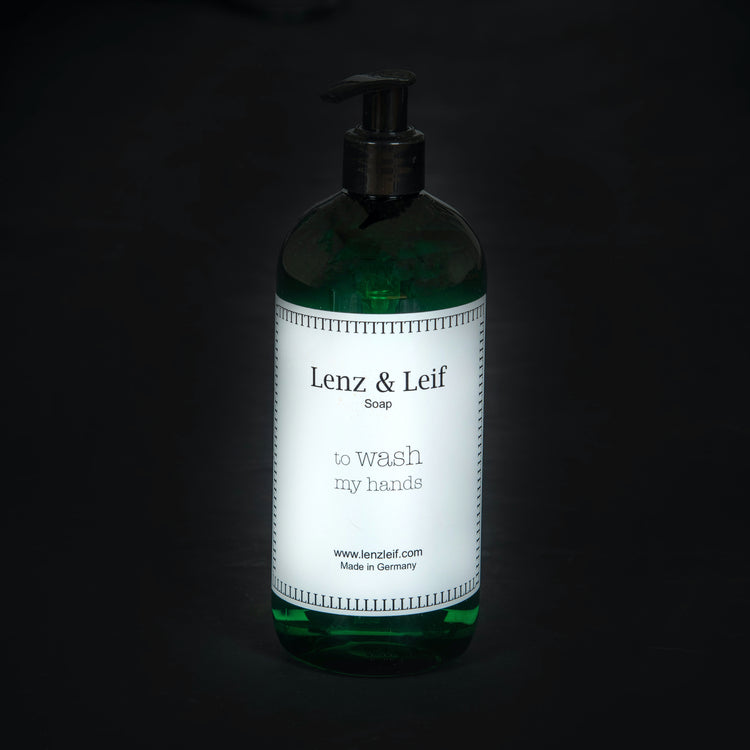 Lenz & Leif Soap - to wash my hands
liquid soap