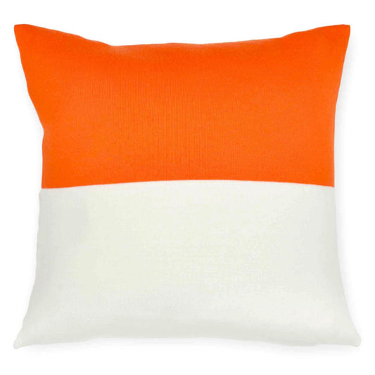 Cushion cover 50x50cm Domino, white / orange