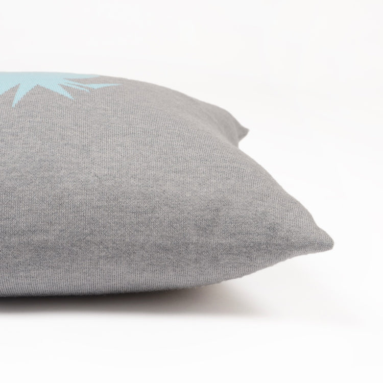 Cushion cover 50x50cm pineapple, gray / turquoise