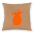 Kissenhülle 50x50cm Ananas, camel/orange - Lenz & Leif