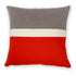 Kissenhülle 50x50cm Trio, rot/beige/weiß - Lenz & Leif