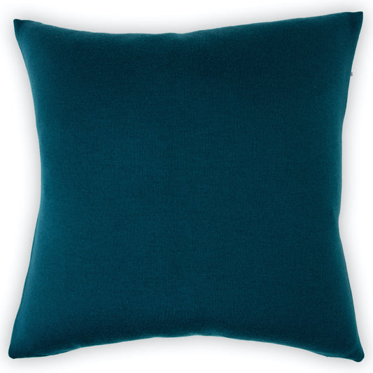 Cushion cover 60x60cm uni, petrol / indigo