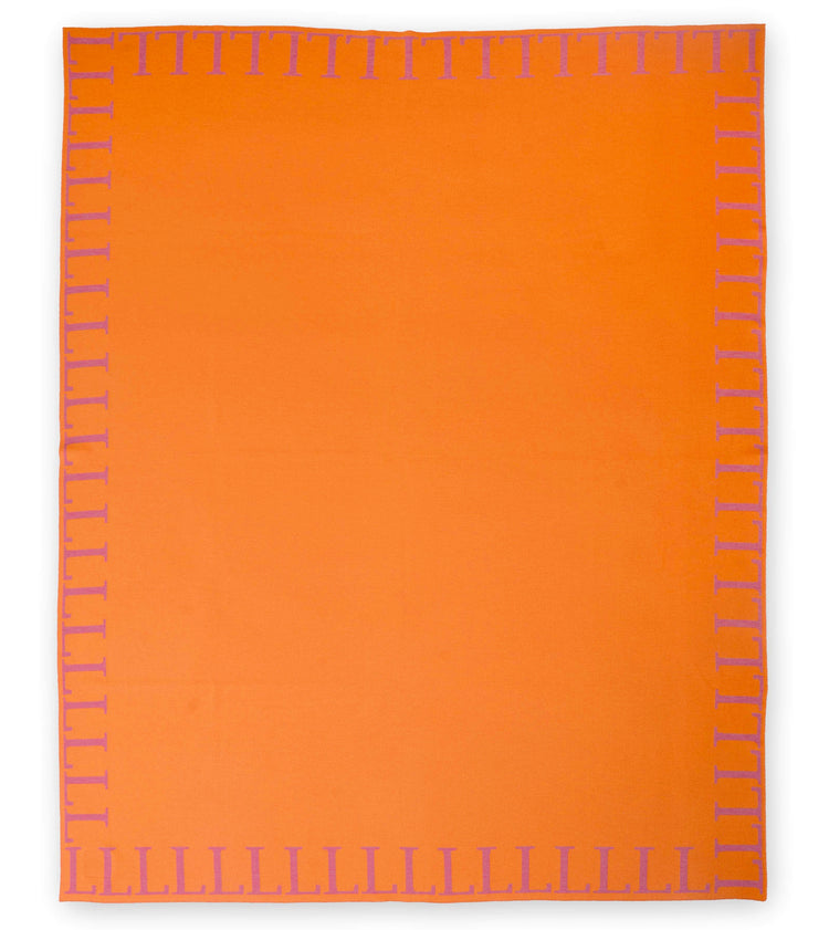 Decke 140x180cm LLLL, orange/magenta