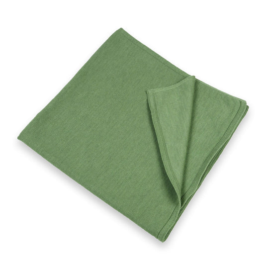 Baby / children's blanket 90x90cm Valerie, light green mottled