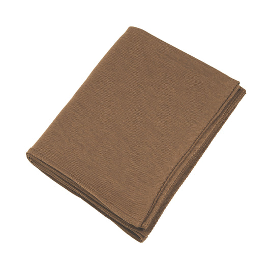 Blanket 140x180cm uni, light brown