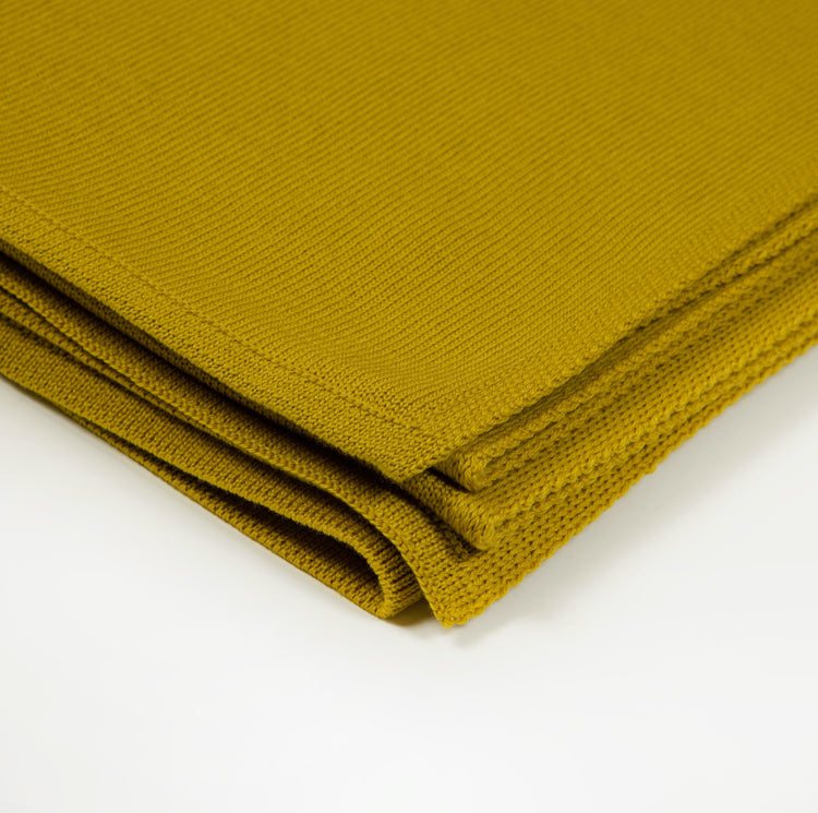 Blanket 140x180cm uni, mustard
