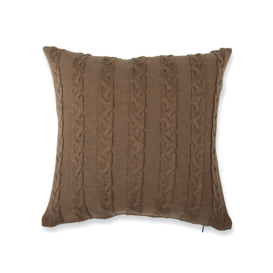 Cushion cover 40x40cm plait, light brown